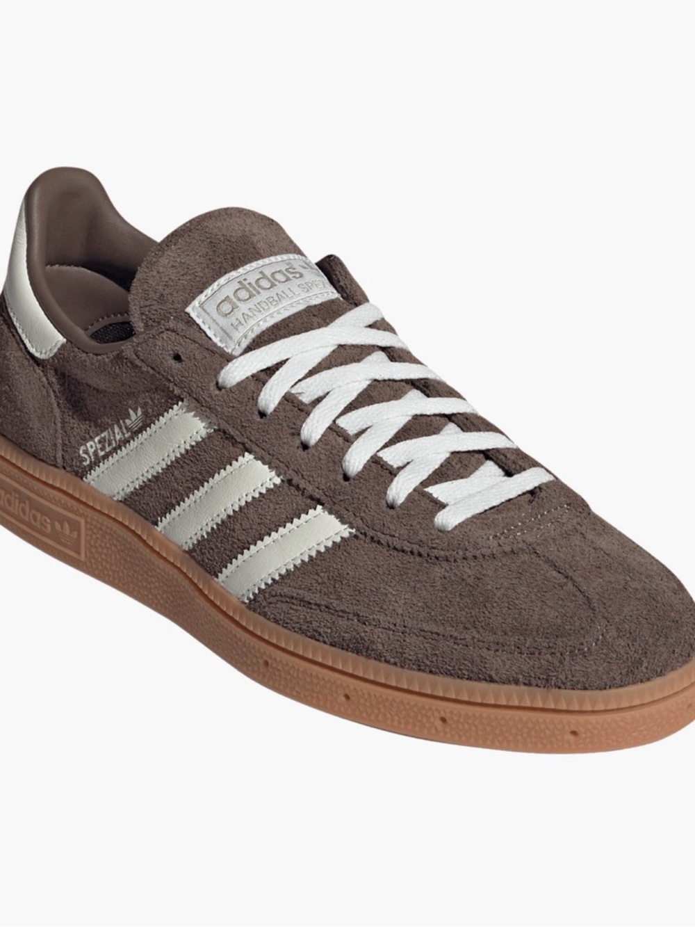 adidas Handball Spezial Suede Sneaker in Brown and White